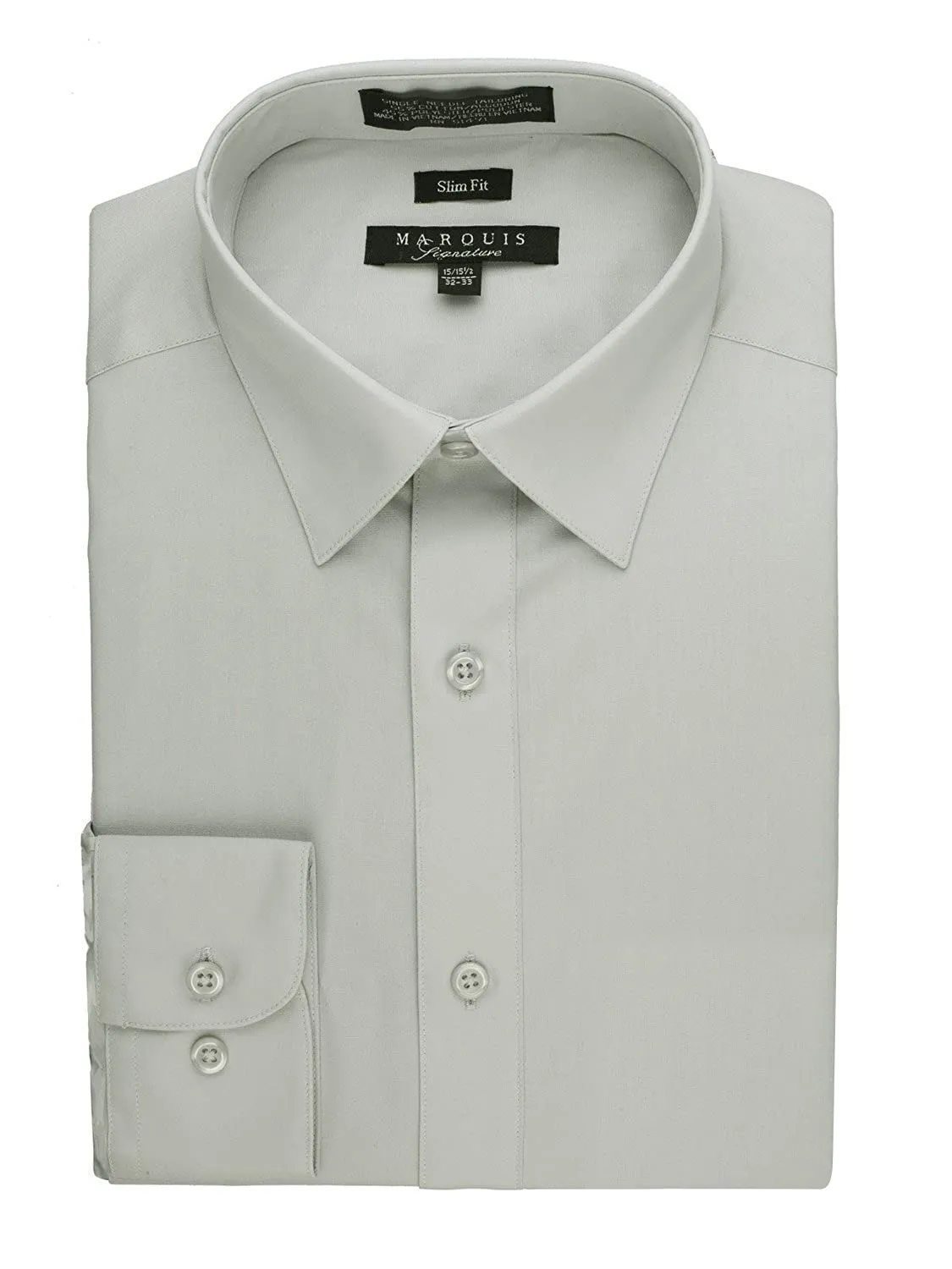 Marquis Men's Basic Slim Fit Dress Shirt