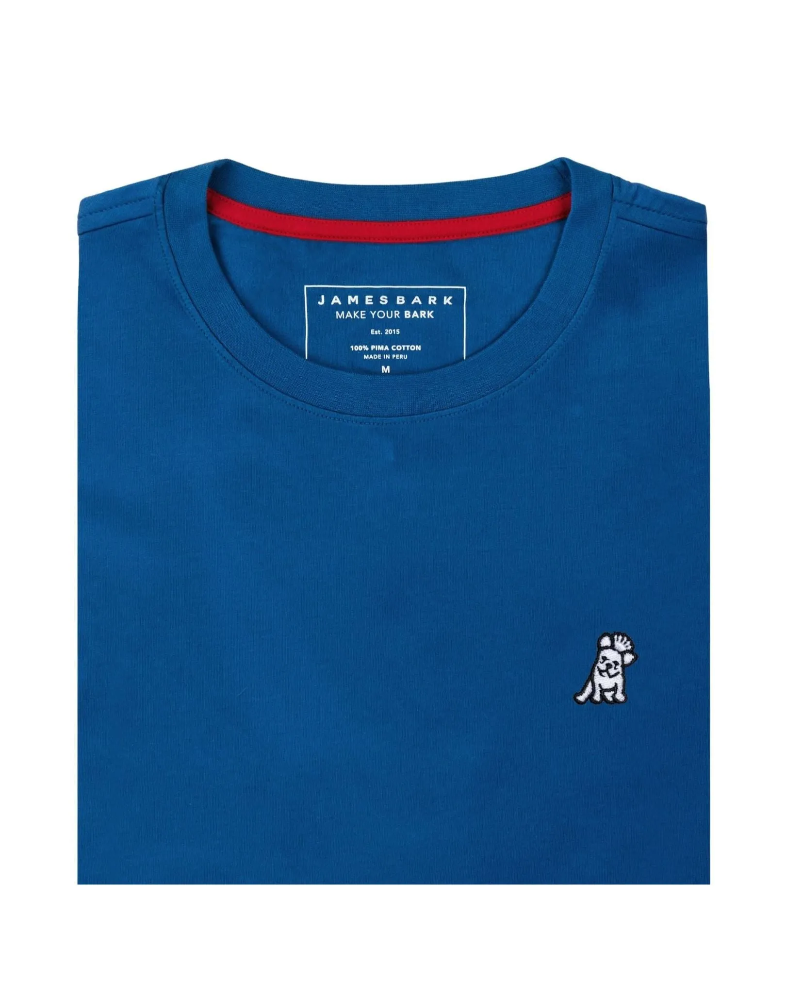 Mens Crew Neck Jersey T-shirt - Baleine Blue A11