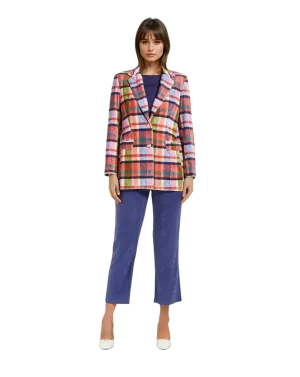 Michele Jacket- Pink Plaid