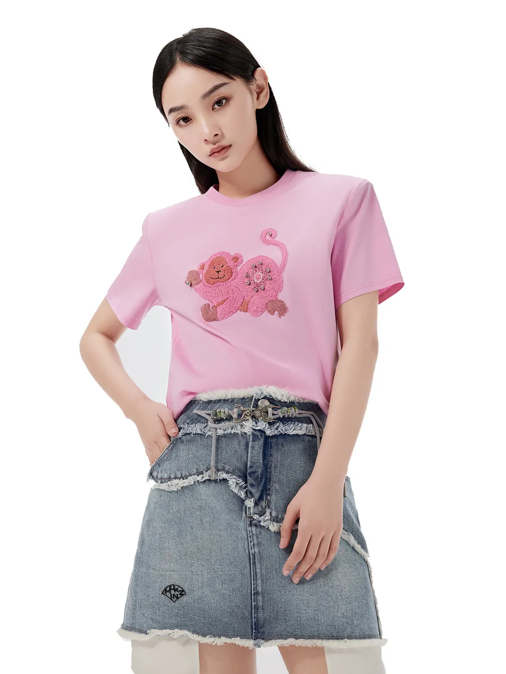 MUKZIN Casual Loose Animal Print T-shirt