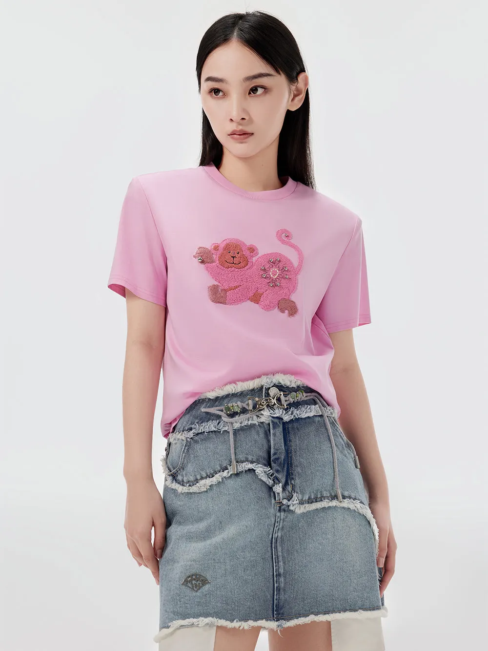 MUKZIN Casual Loose Animal Print T-shirt