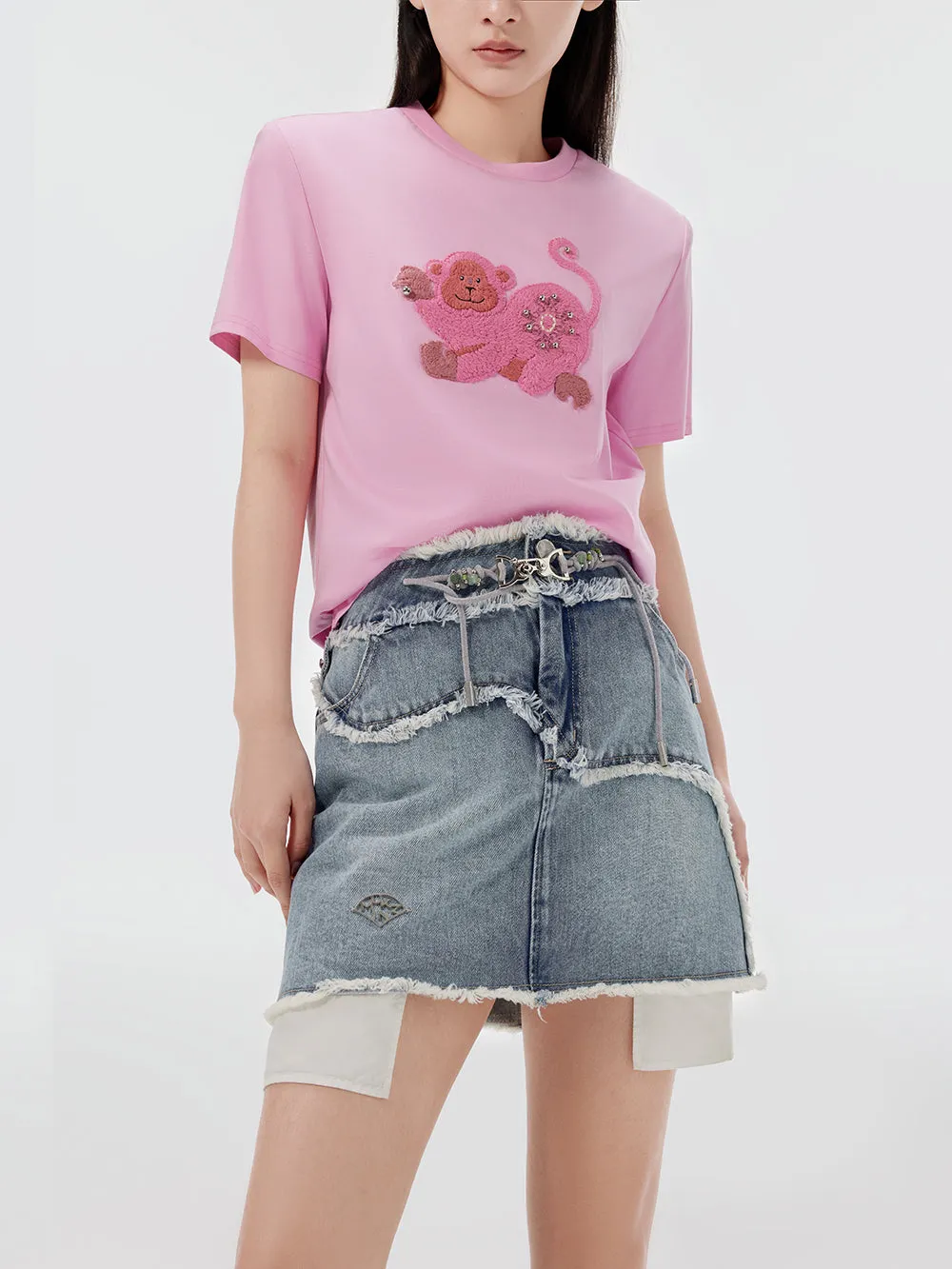MUKZIN Casual Loose Animal Print T-shirt