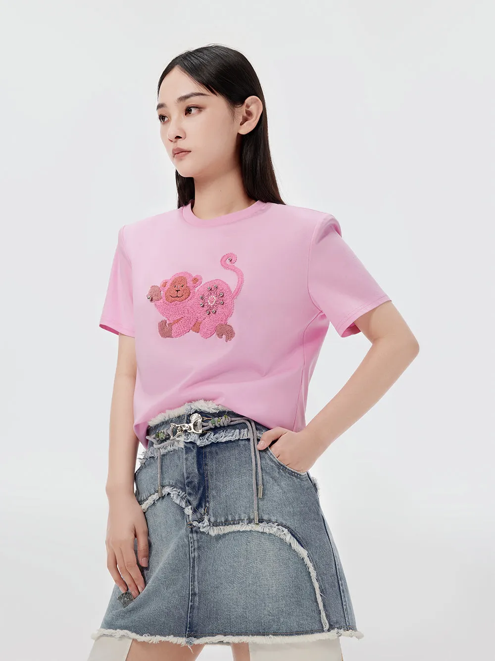 MUKZIN Casual Loose Animal Print T-shirt