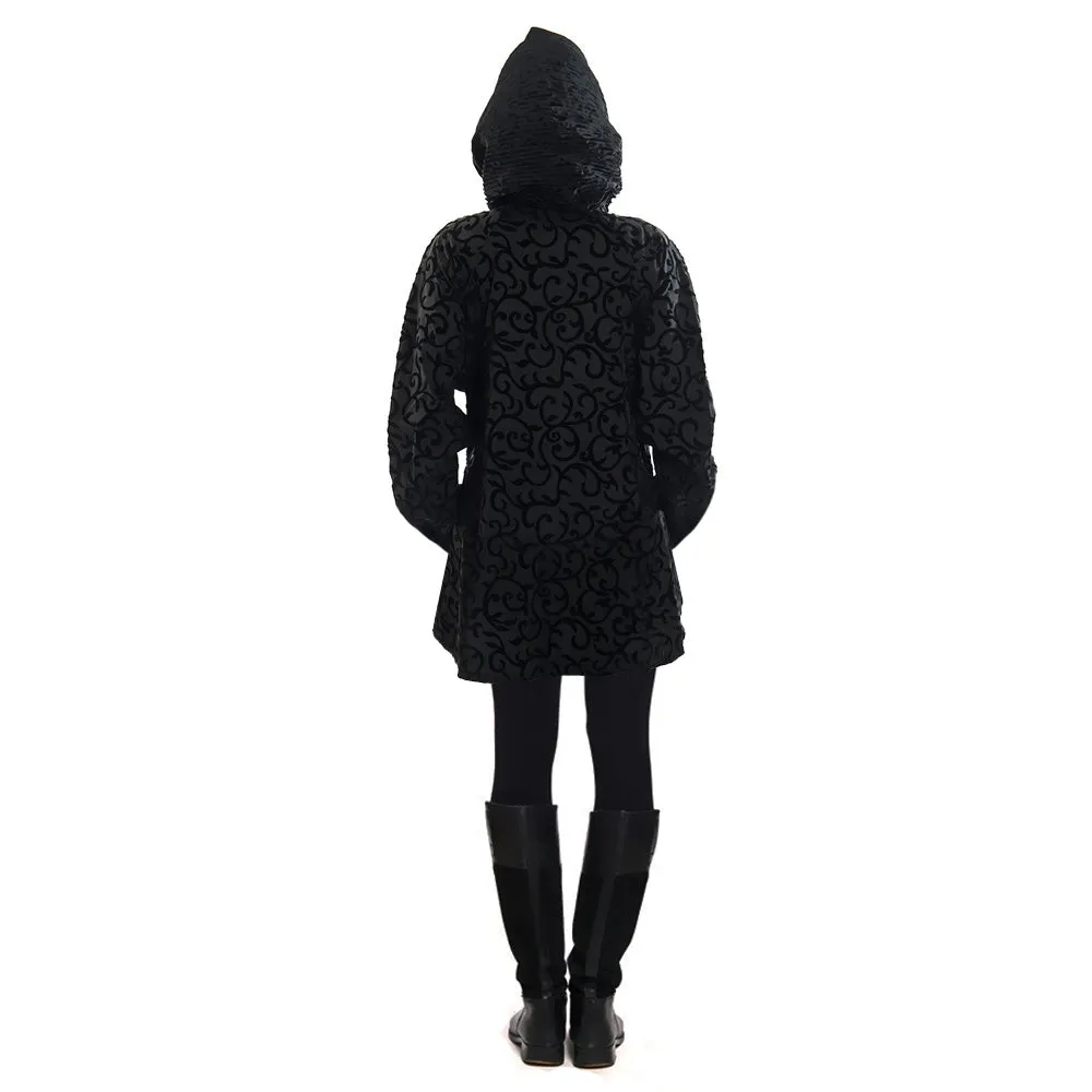 Mycra Pac Raincoat Mini Donatella Black Scroll