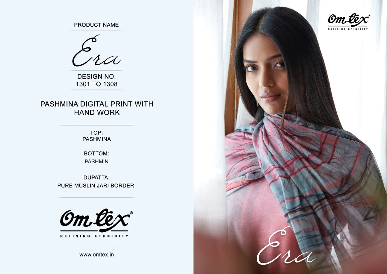 Omtex Presents Era Pure Pashmina Fancy Designer Salwar Suits