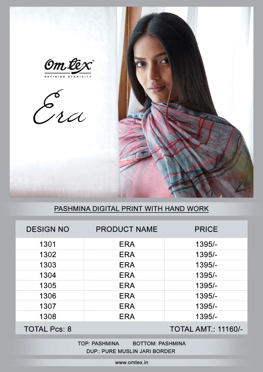 Omtex Presents Era Pure Pashmina Fancy Designer Salwar Suits