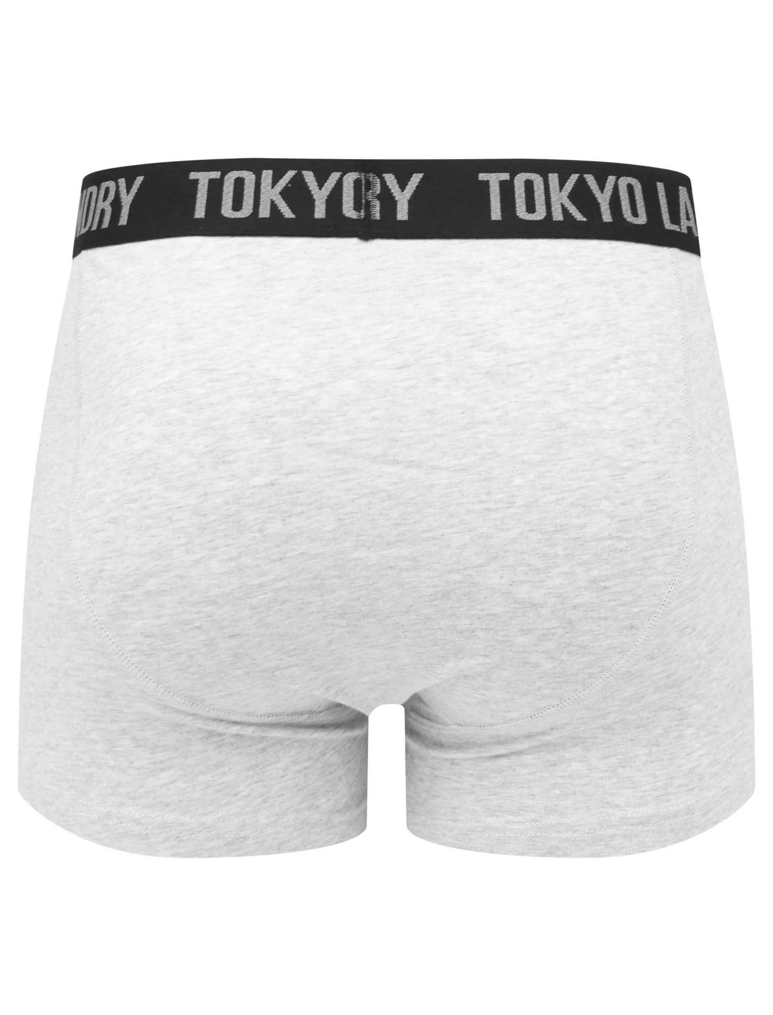 Paget (2 Pack) Boxer Shorts Set In Hot Coral / Light Grey Marl - Tokyo Laundry
