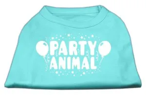 Party Animal Screen Print Shirt Aqua XS (8)
