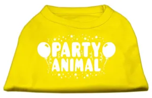 Party Animal Screen Print Shirt Yellow XS (8)