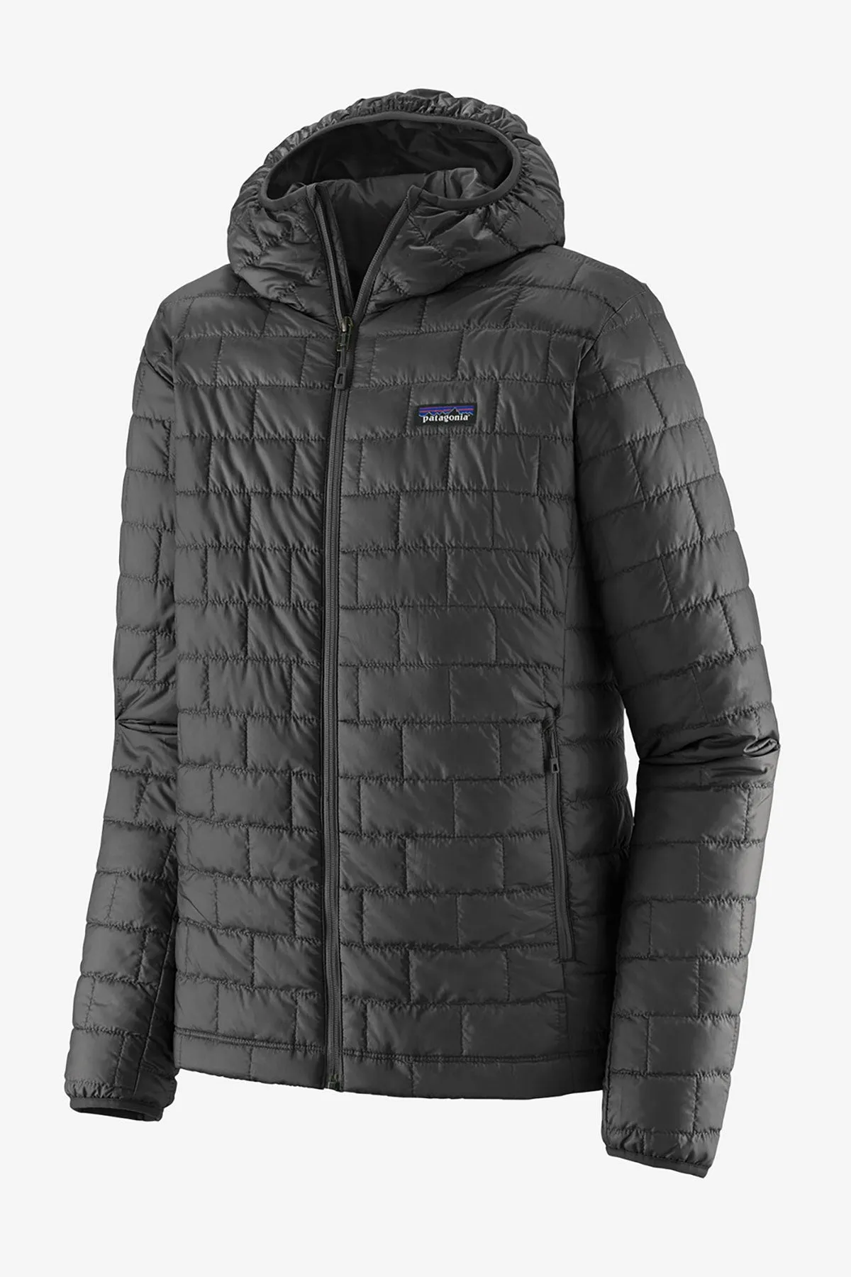 Patagonia Mens Nano Puff Custom Hoodies, Forge Grey