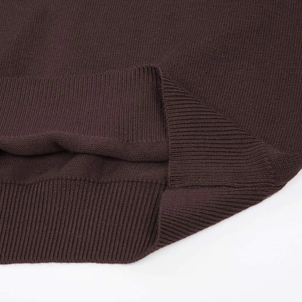 PJ PAUL JONES Mens V-Neck Knitted Sweater Vest Solid Plain Sleeveless Pullover Knitwear