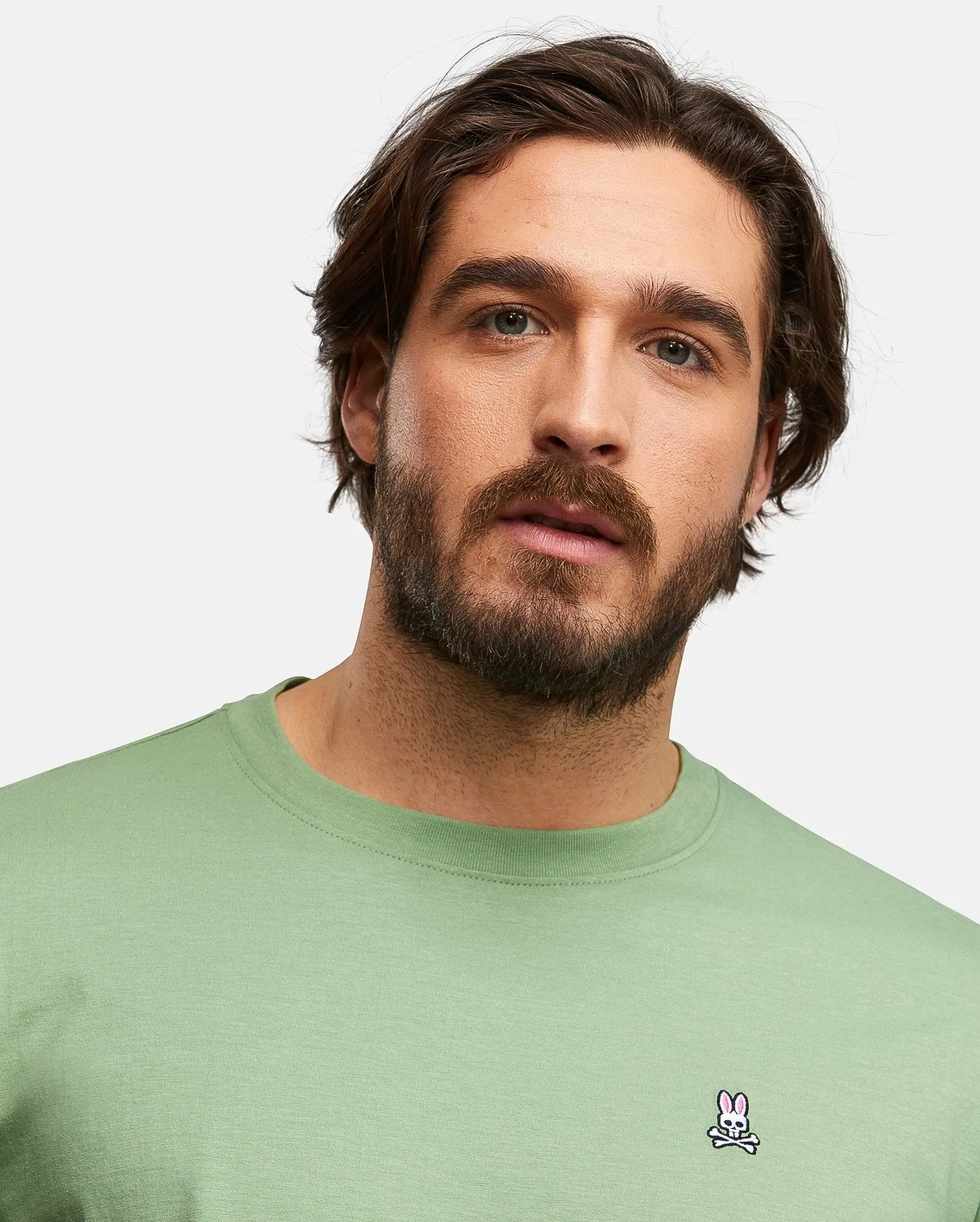 Psycho Bunny Men's Fashion Colors Classic Crew Neck T-Shirt