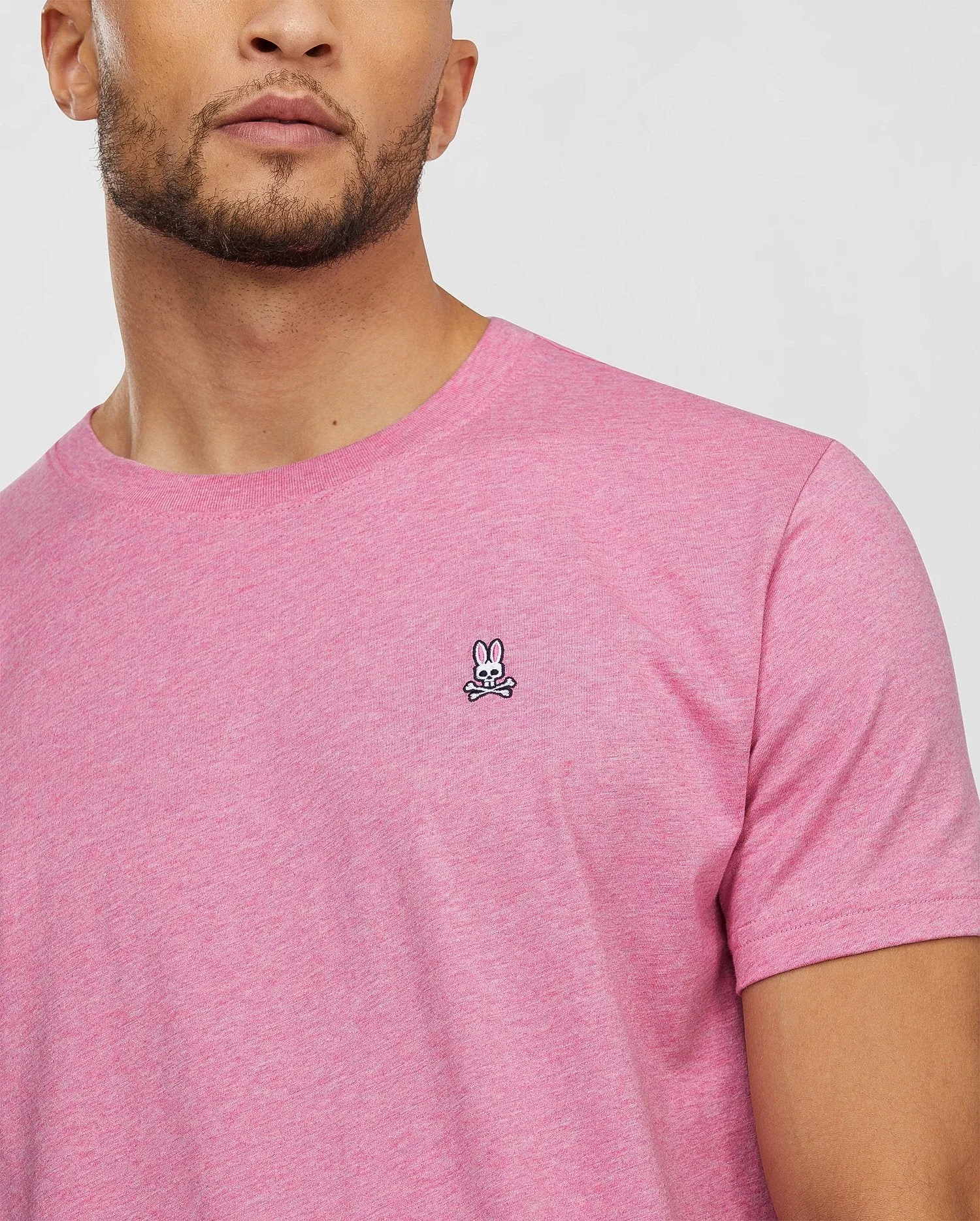 Psycho Bunny Men's Fashion Colors Classic Crew Neck T-Shirt