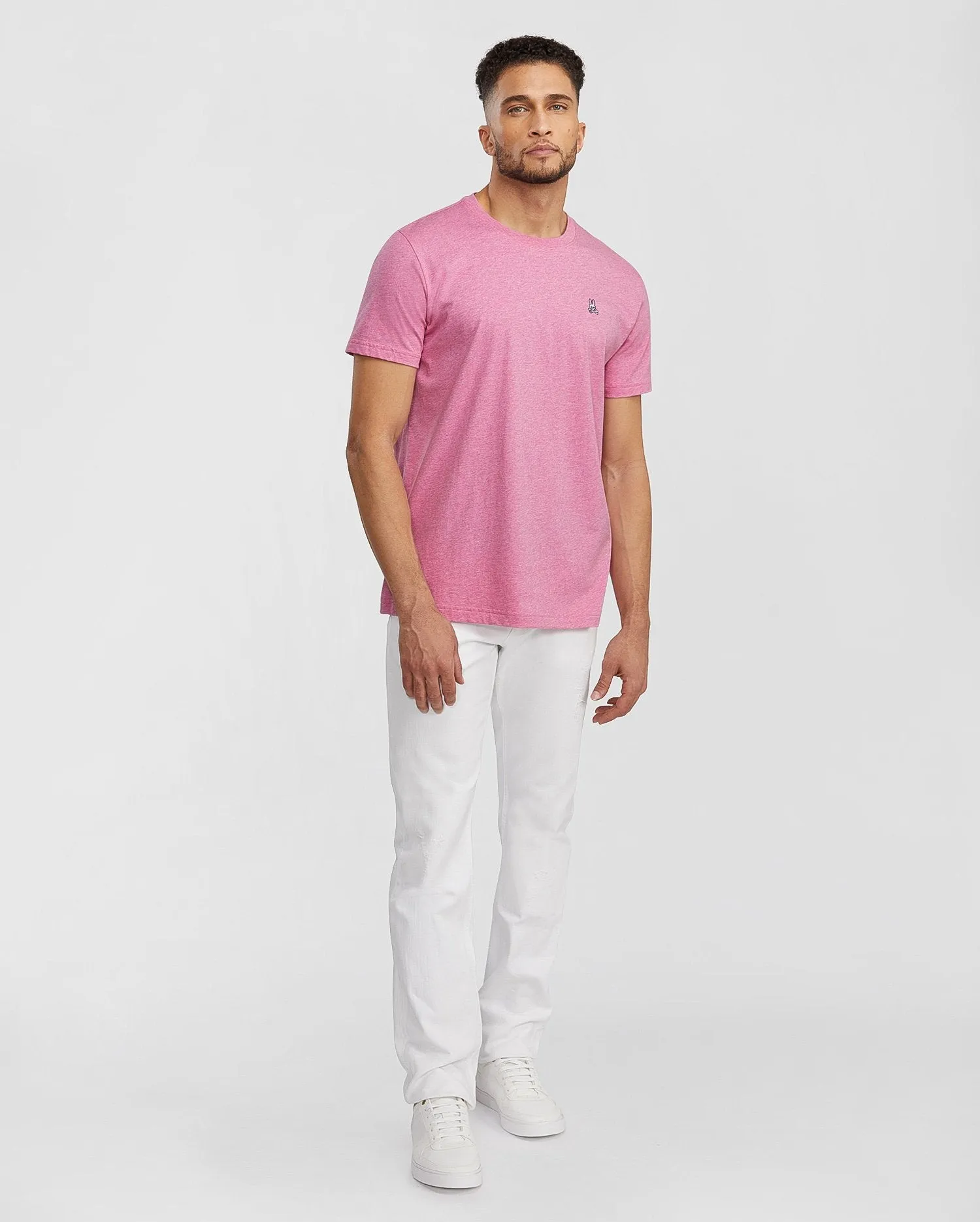 Psycho Bunny Men's Fashion Colors Classic Crew Neck T-Shirt