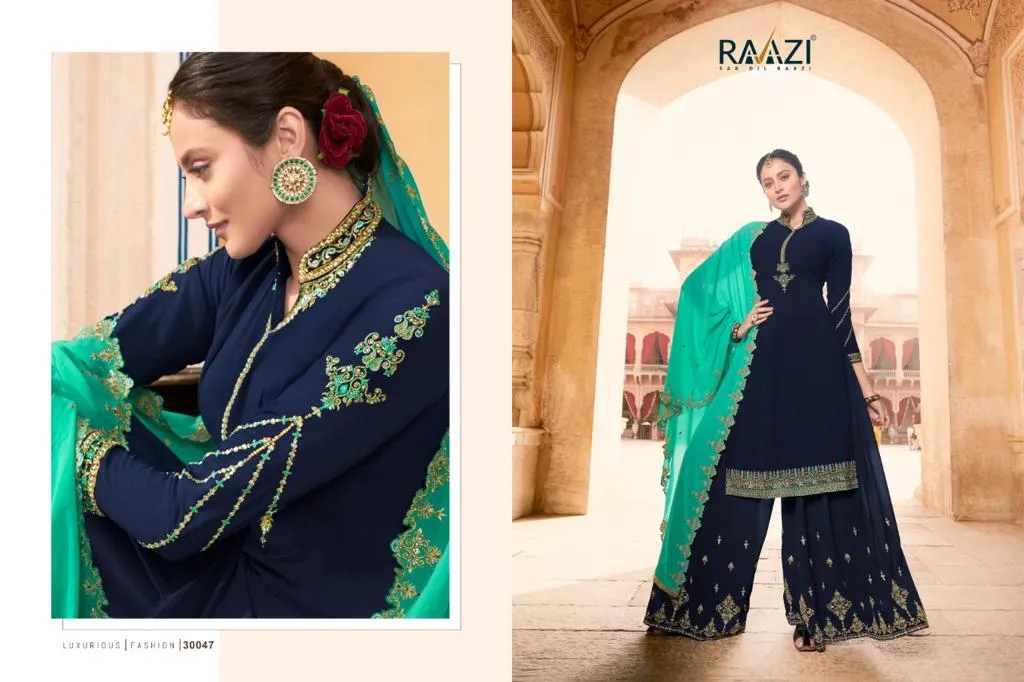 RAAZI DILBARO VOL 3 NEW CATALOG DESIGNER WEDDING WEAR COLLECTION