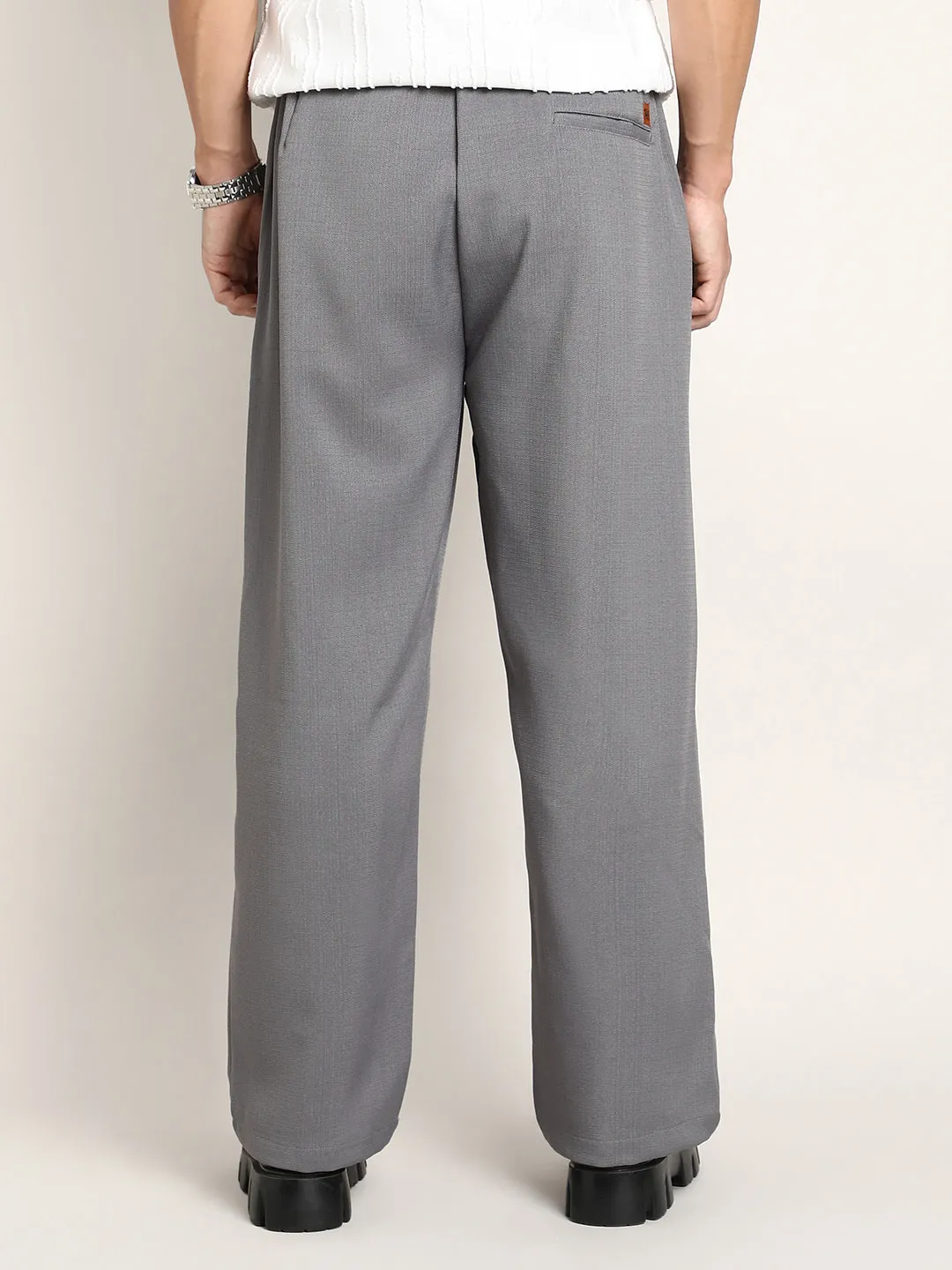 Relaxed-Panel Tailored Trousers