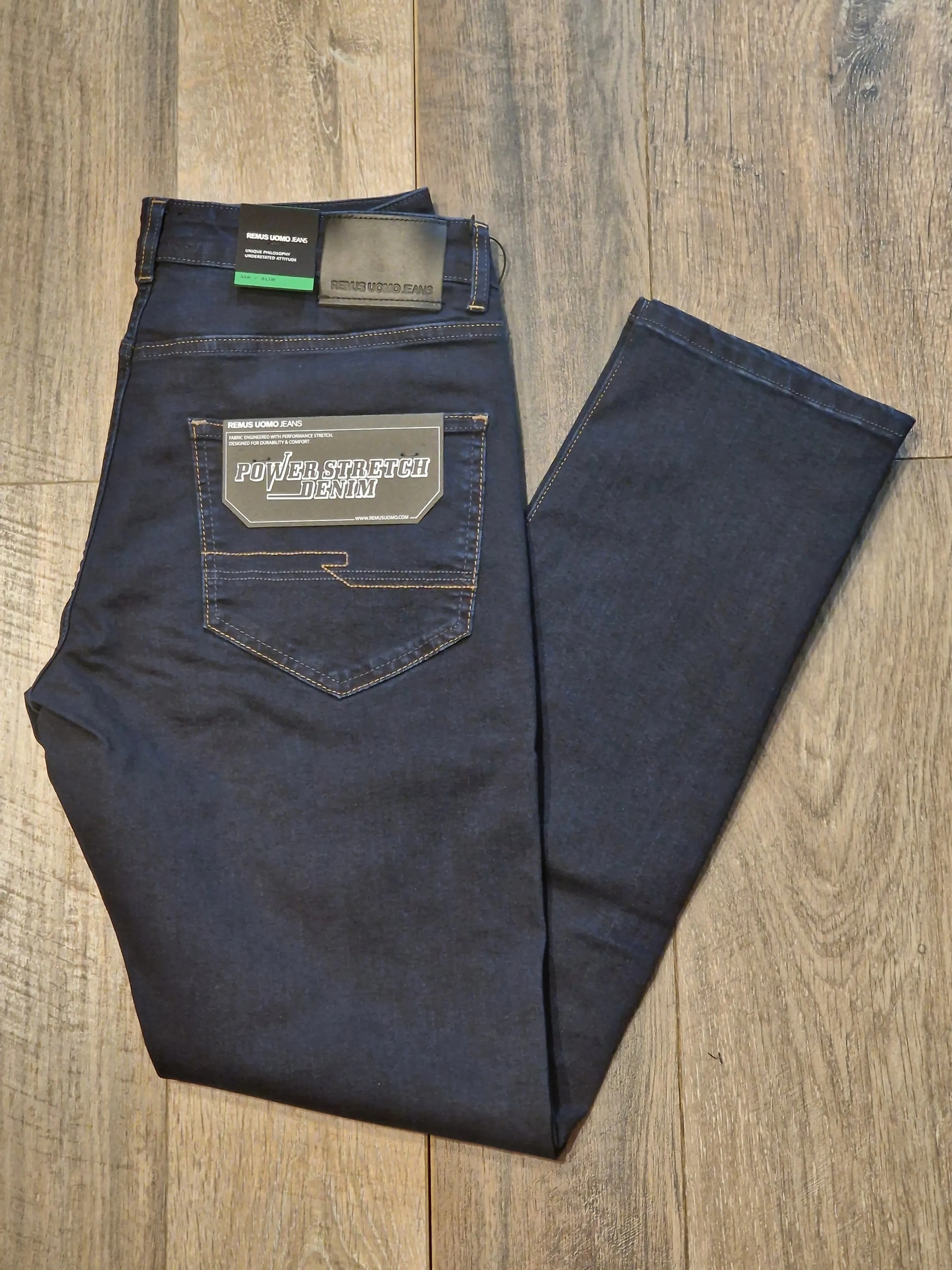 Remus Uomo Jeans - Apollo Slim leg/stretch dark wash jeans
