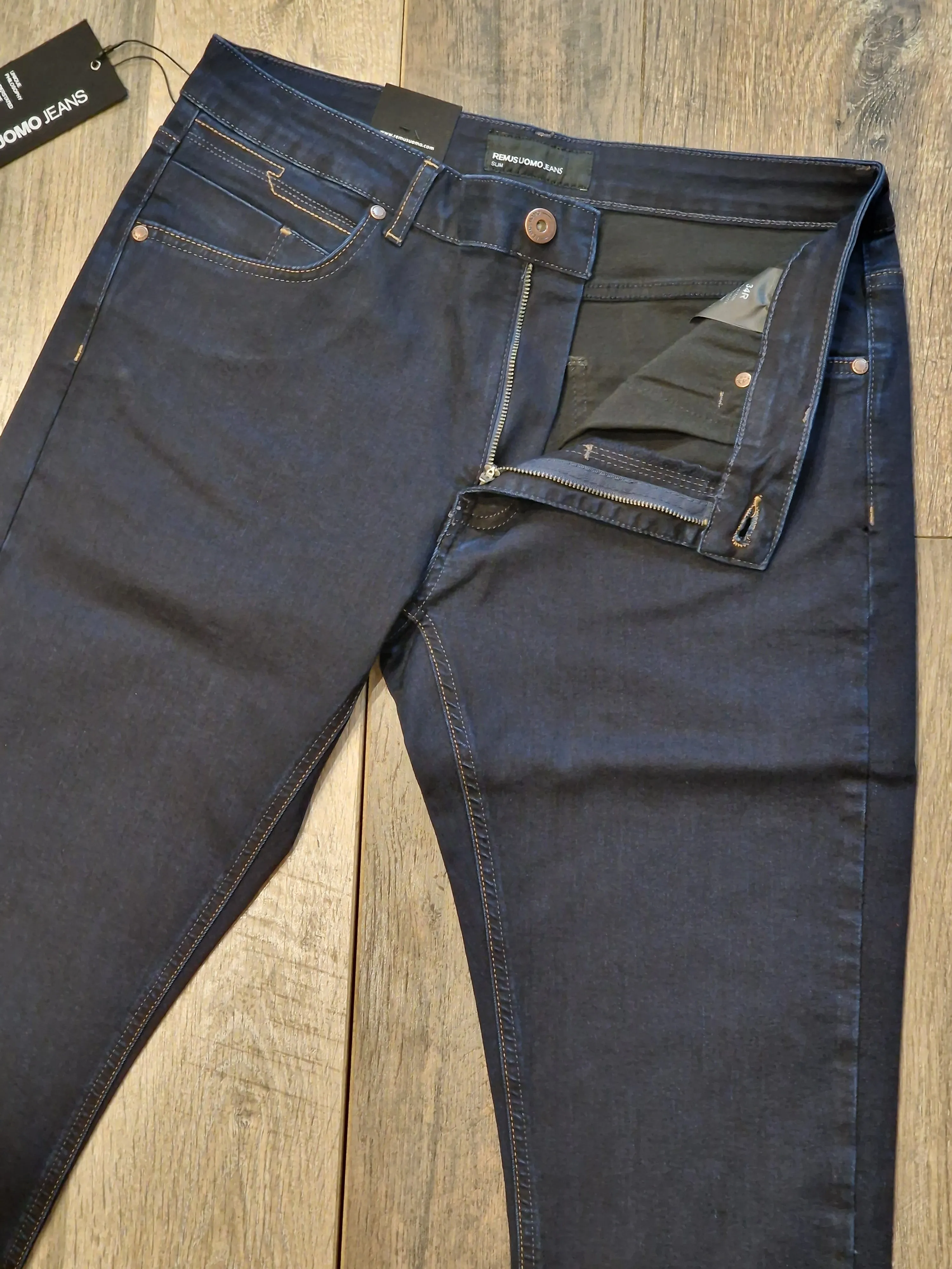 Remus Uomo Jeans - Apollo Slim leg/stretch dark wash jeans