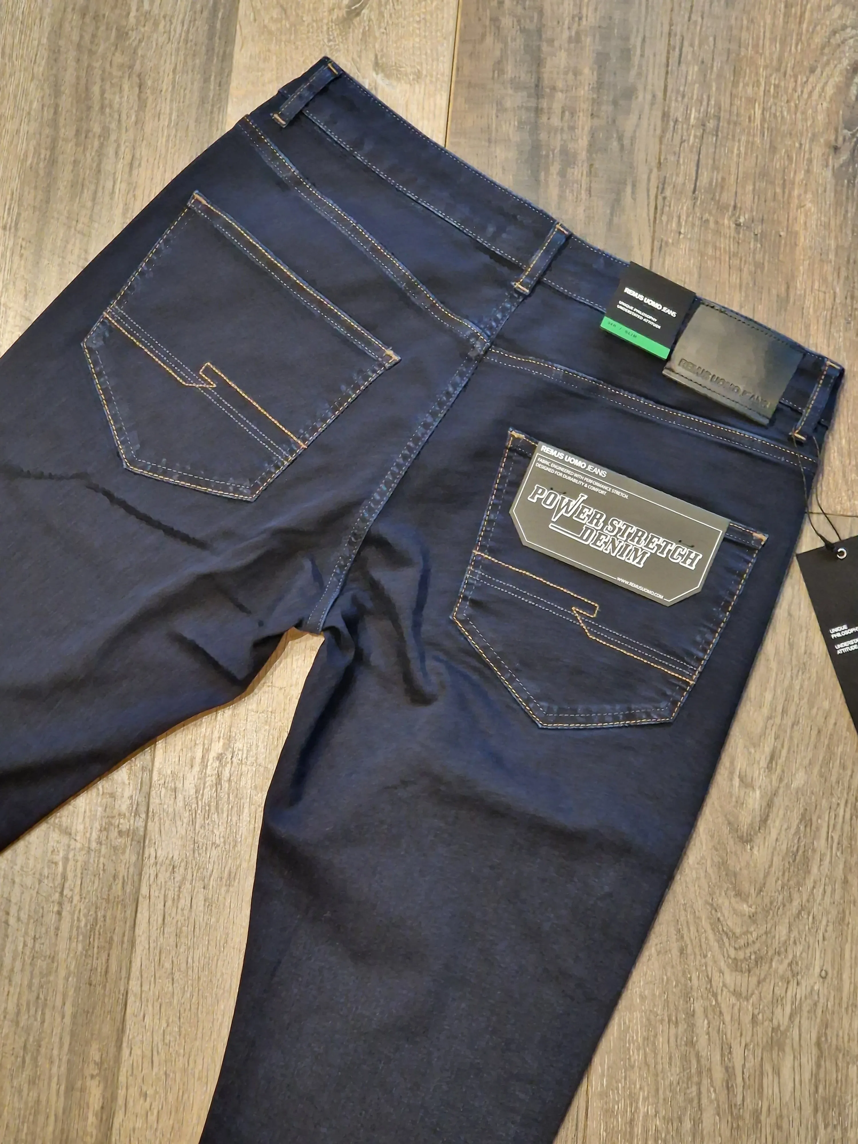 Remus Uomo Jeans - Apollo Slim leg/stretch dark wash jeans