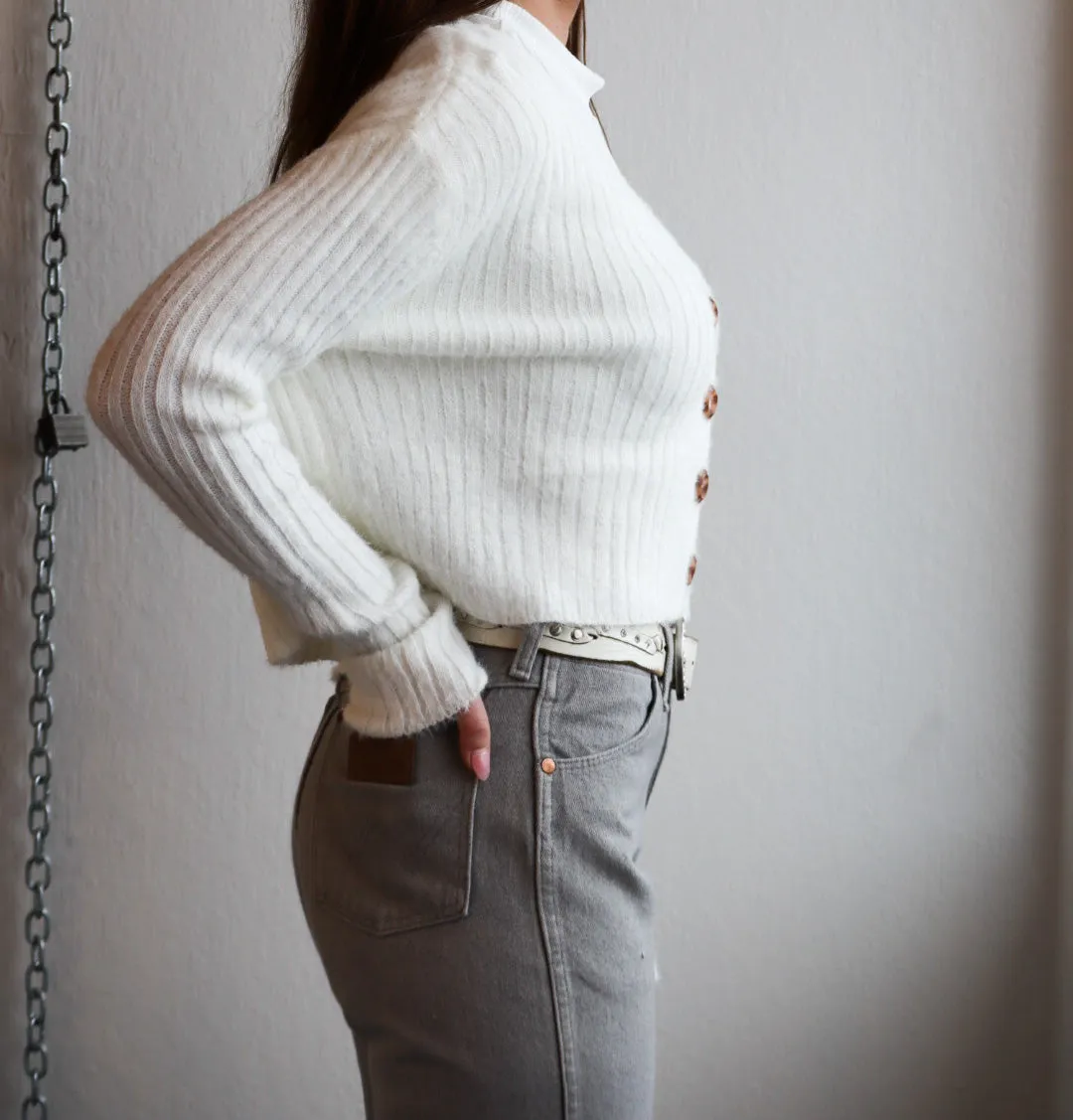 Ribbed Cropped Cardi's