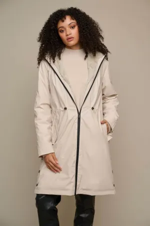Rino & Pelle Jiva Hooded Raincoat - Stone Sage