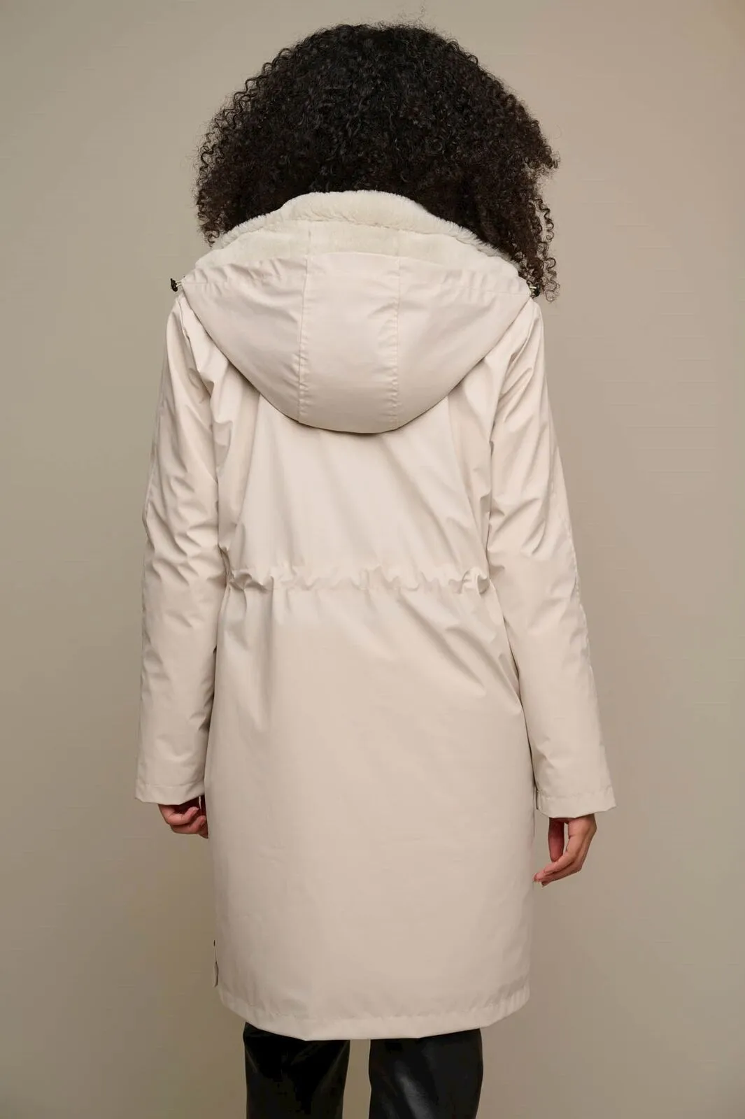 Rino & Pelle Jiva Hooded Raincoat - Stone Sage