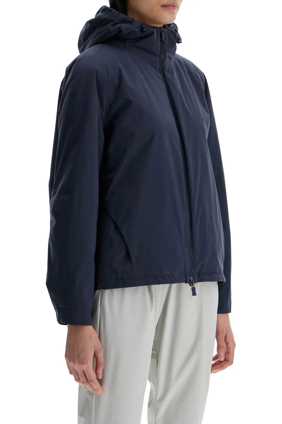 short waterproof breathable outdoor jacket dark blue GI00114DL 11128 BLU