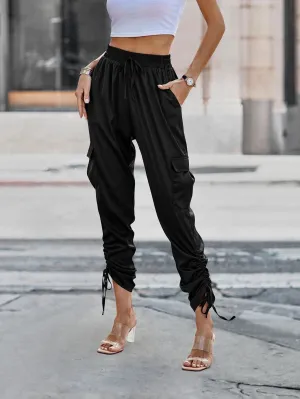 Side Stacked Drawstring Pants