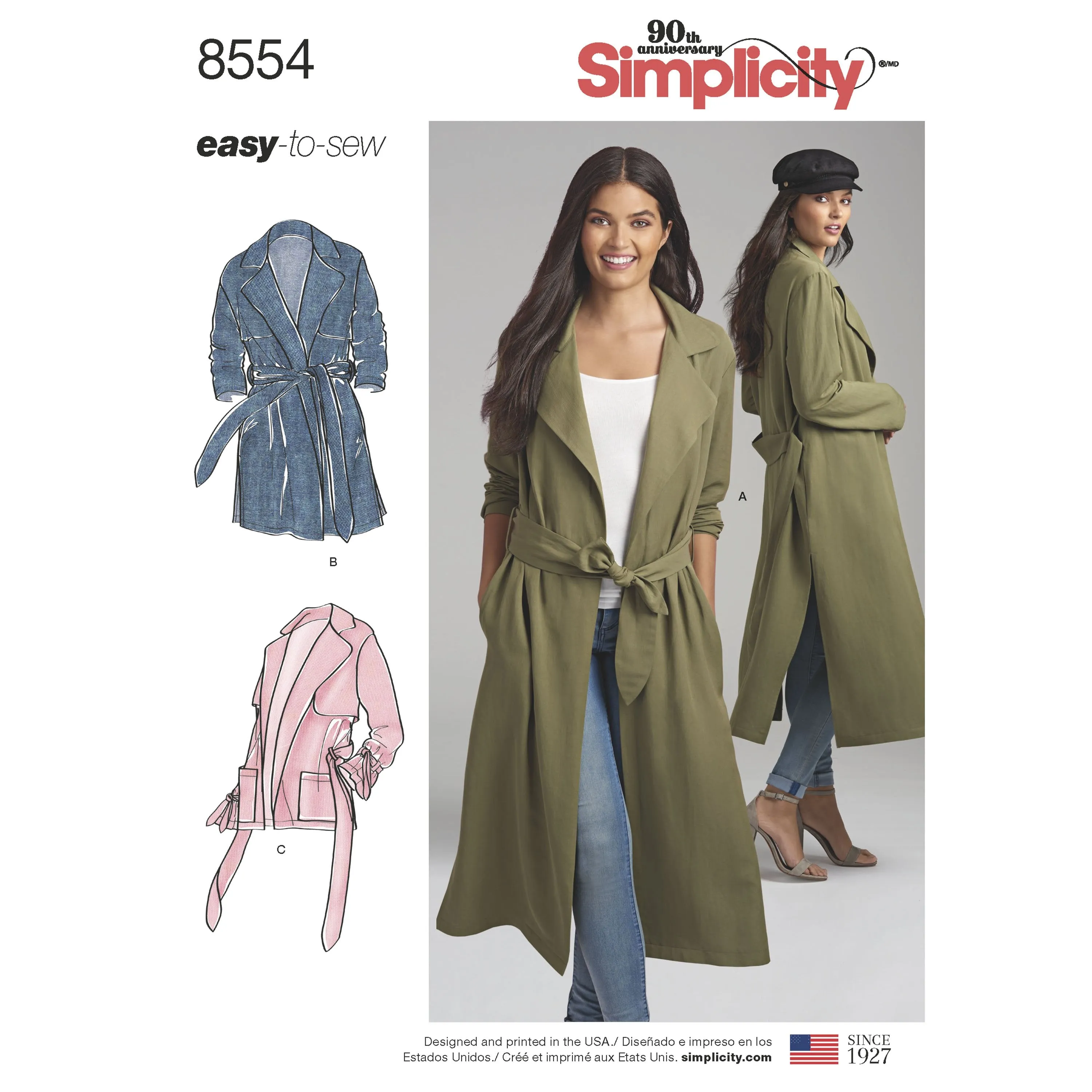 Simplicity Pattern 8554 womens petite coats and jackets