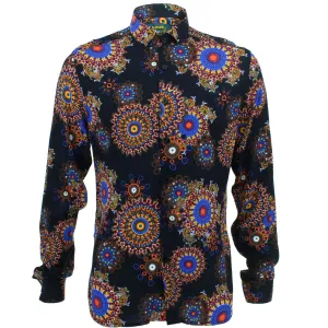 Slim Fit Long Sleeve Shirt - Fractal Suzani