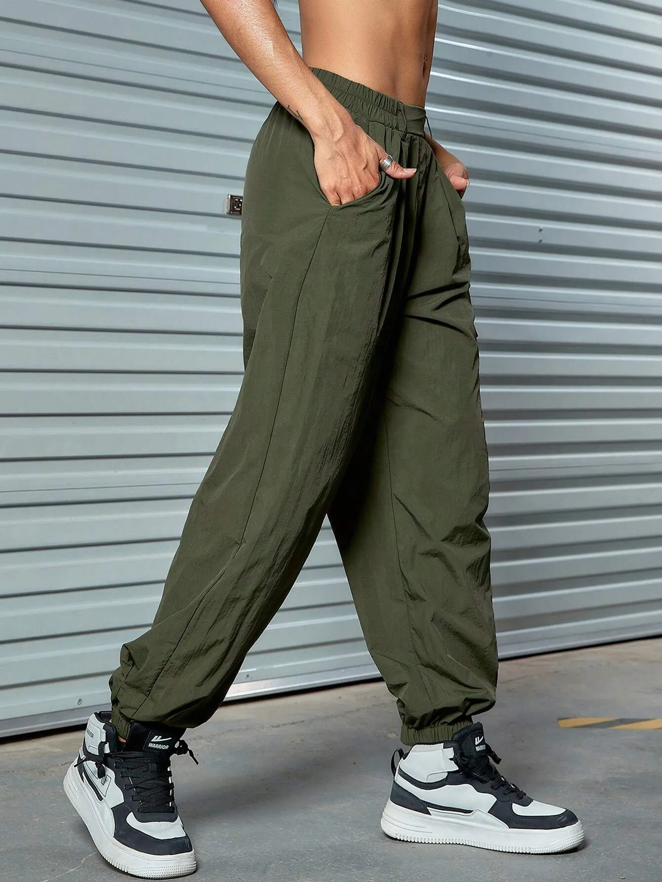 Street Style Flap Pocket Cargo Jogger Pants