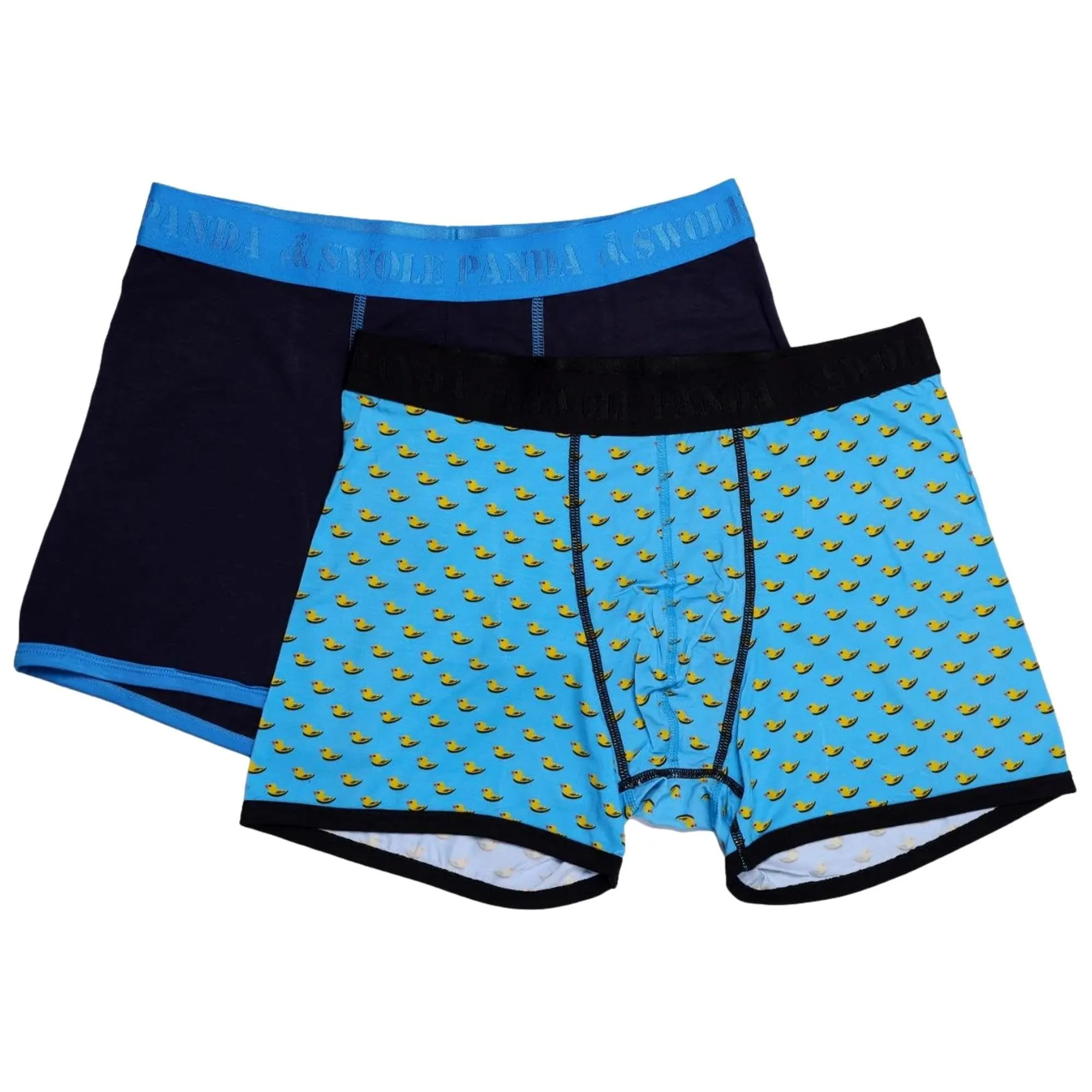 Swole Panda Bamboo Boxers 2 Pack - Navy Blue/Ducks
