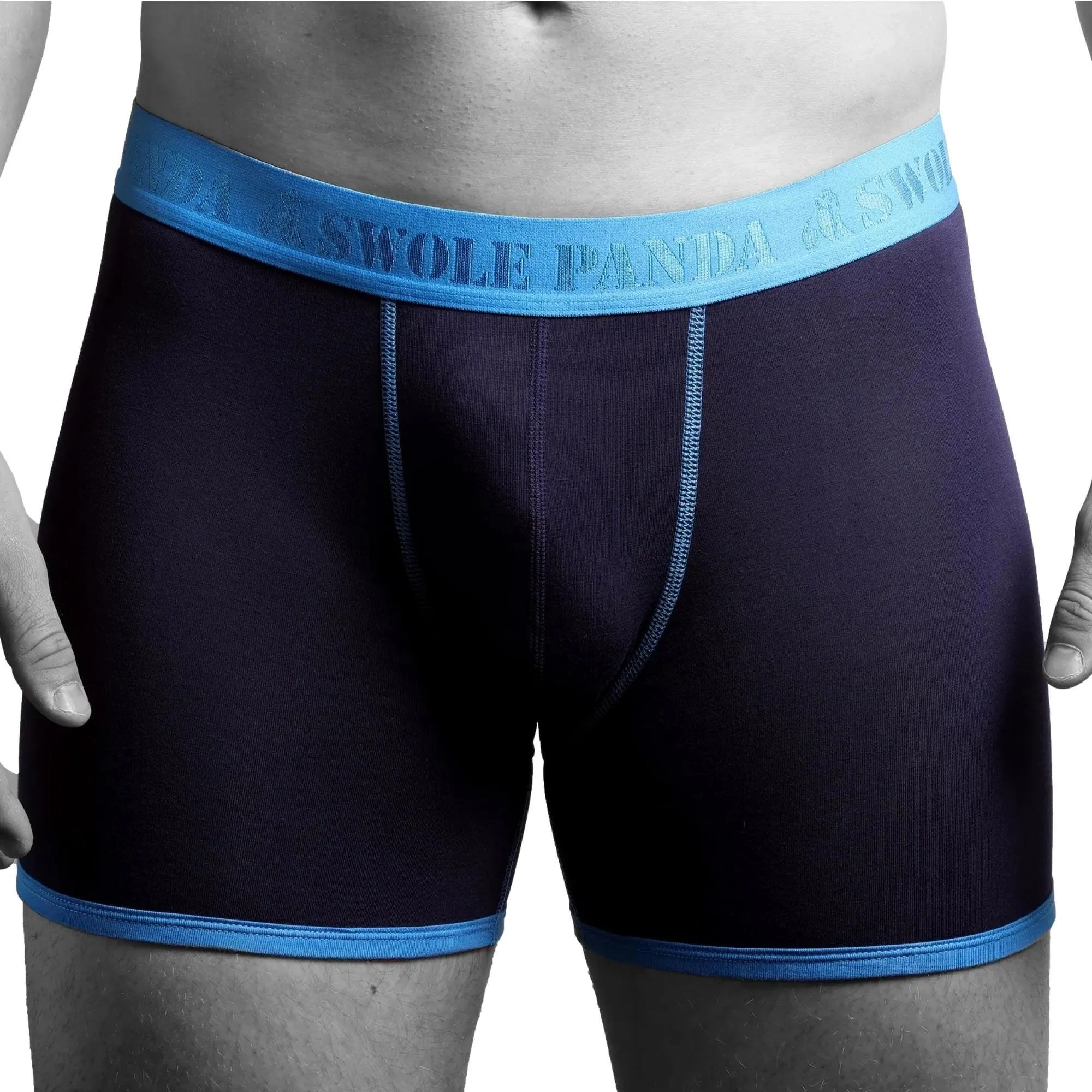 Swole Panda Bamboo Boxers 2 Pack - Navy Blue/Ducks