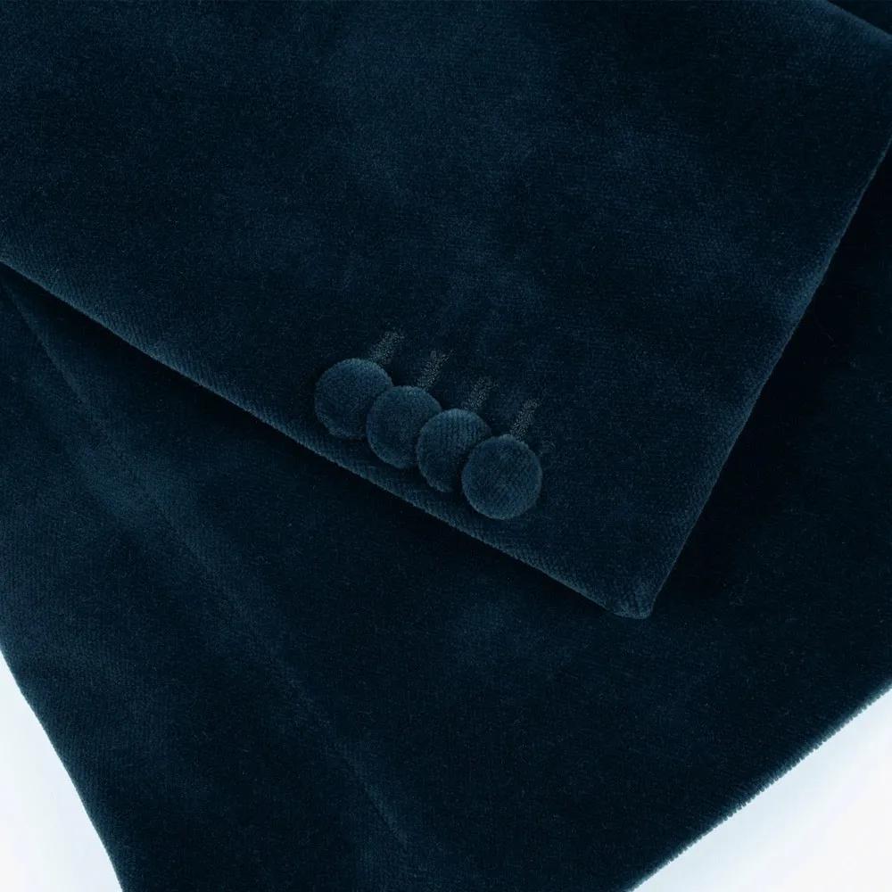 Teal Velvet Jacket