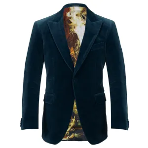 Teal Velvet Jacket