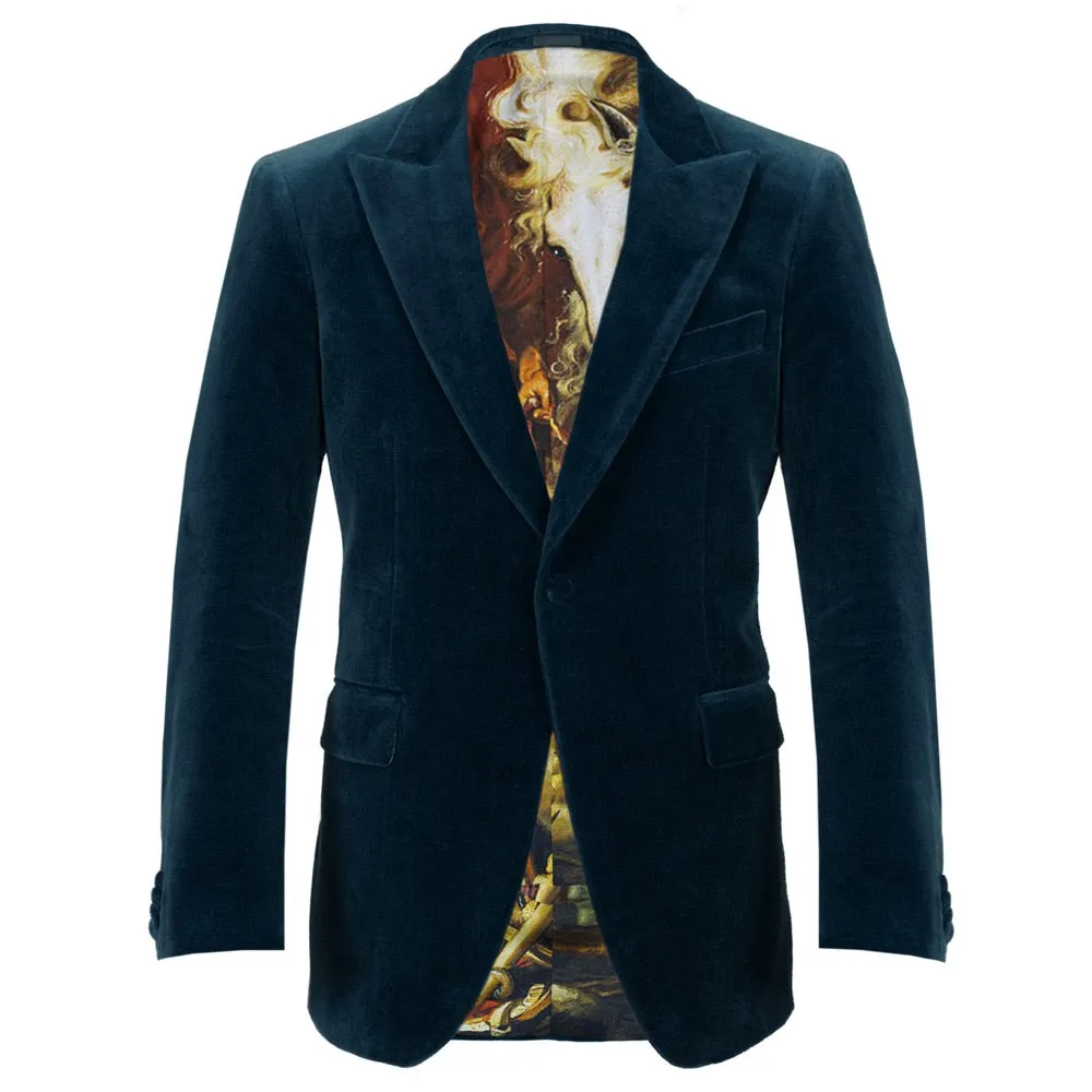 Teal Velvet Jacket