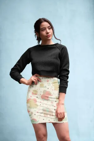 Toy Pattern Pencil Skirt