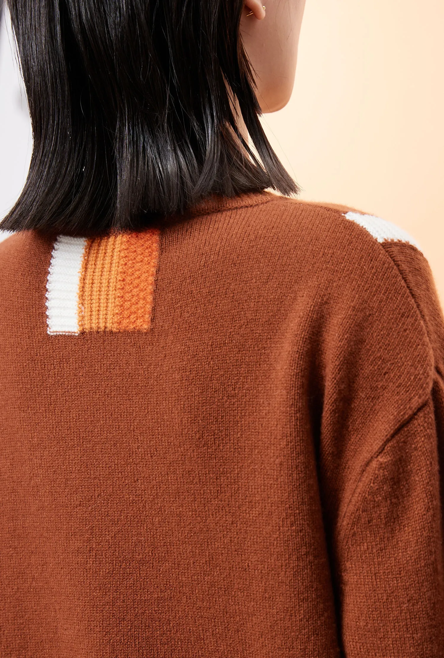 Women's crew neck cashmere knitwear