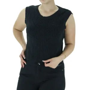 Women's Ribbed Sweaters,Black